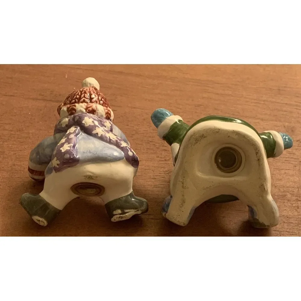 Vintage Winter‎ Snowman Salt & Pepper Shakers